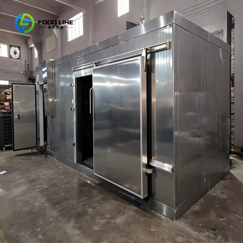 Integrated Quick Freezer Cold Storage Assembly Customized 16 Layer Hand Trolley for Meatball Food Processing Factory