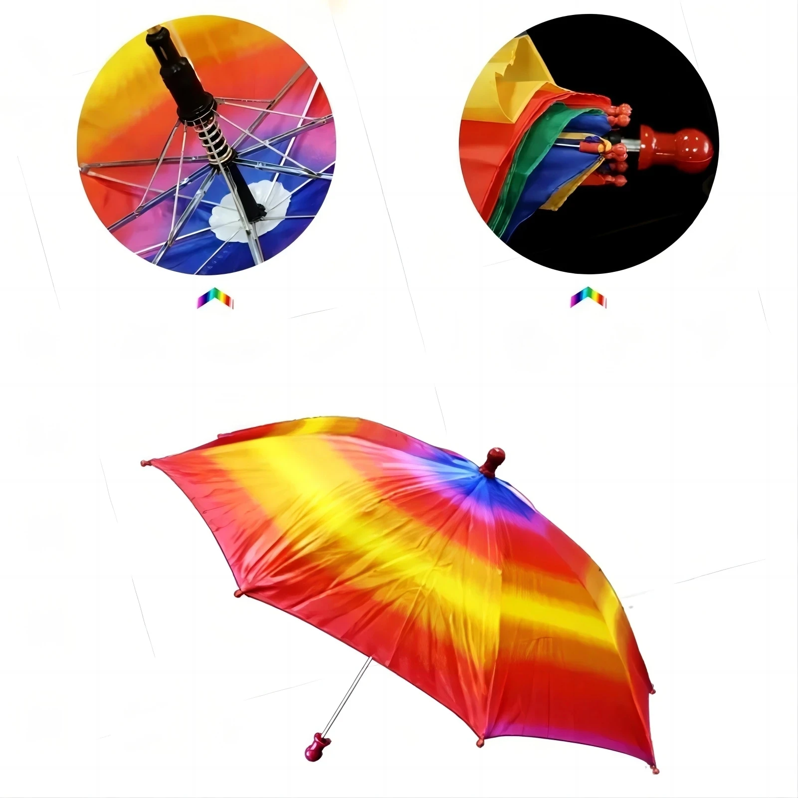 Magic Umbrella Magic Trick (40cm Length) Magic Device Silk To Four Umbrellas Stage Magic Accessory