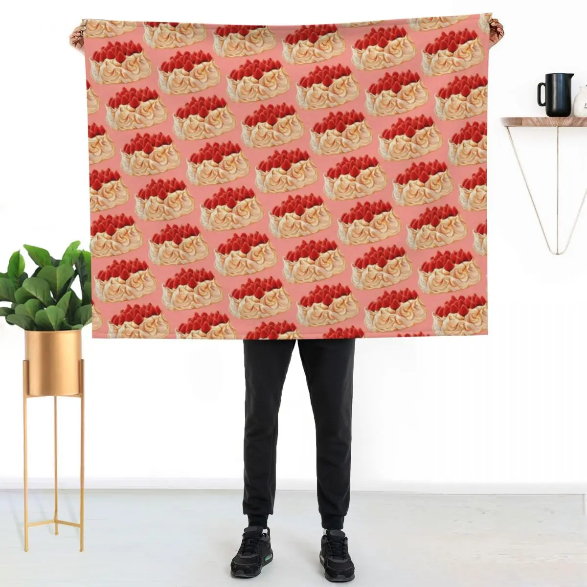 

Pavlova Pattern Throw Blanket Ultra Soft Flannel Fleece Blanket for All Seasons