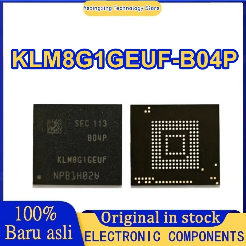 KLM8G1GEUF-B04P 8GB 5.1 version EMMC flash granule industrial grade IC 0-10 New Original in stock