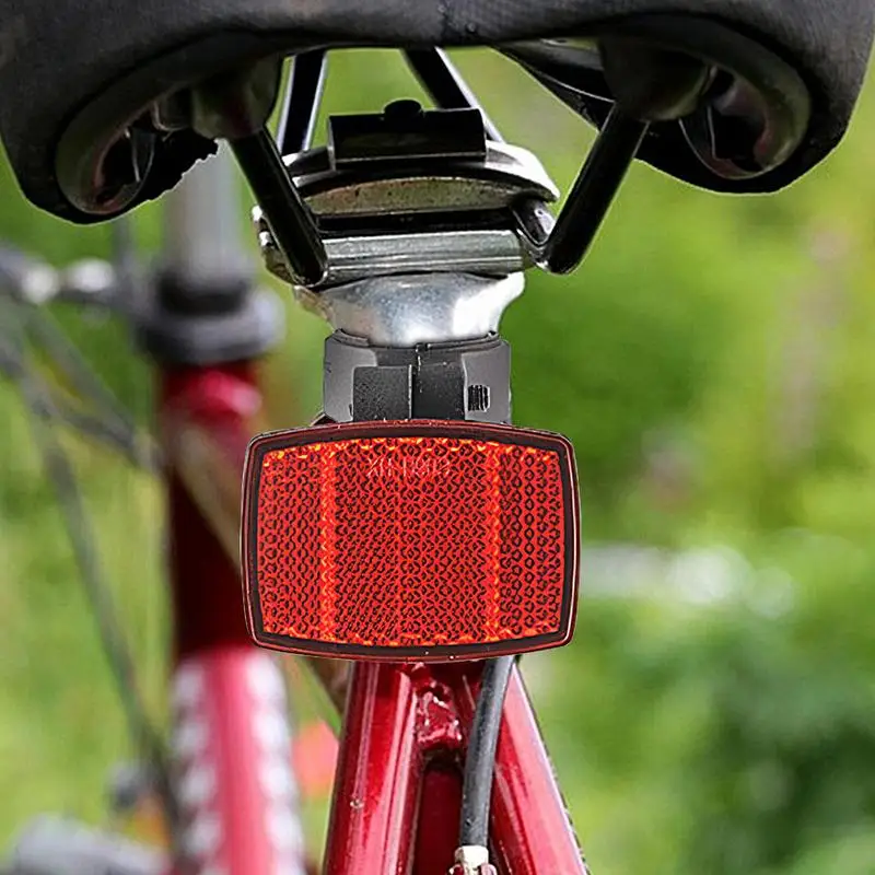 Light Back Reflective Boards Safety Waterproof Bike Rear Warning Reflector High Reflective Night Riding Parts Easy Installation