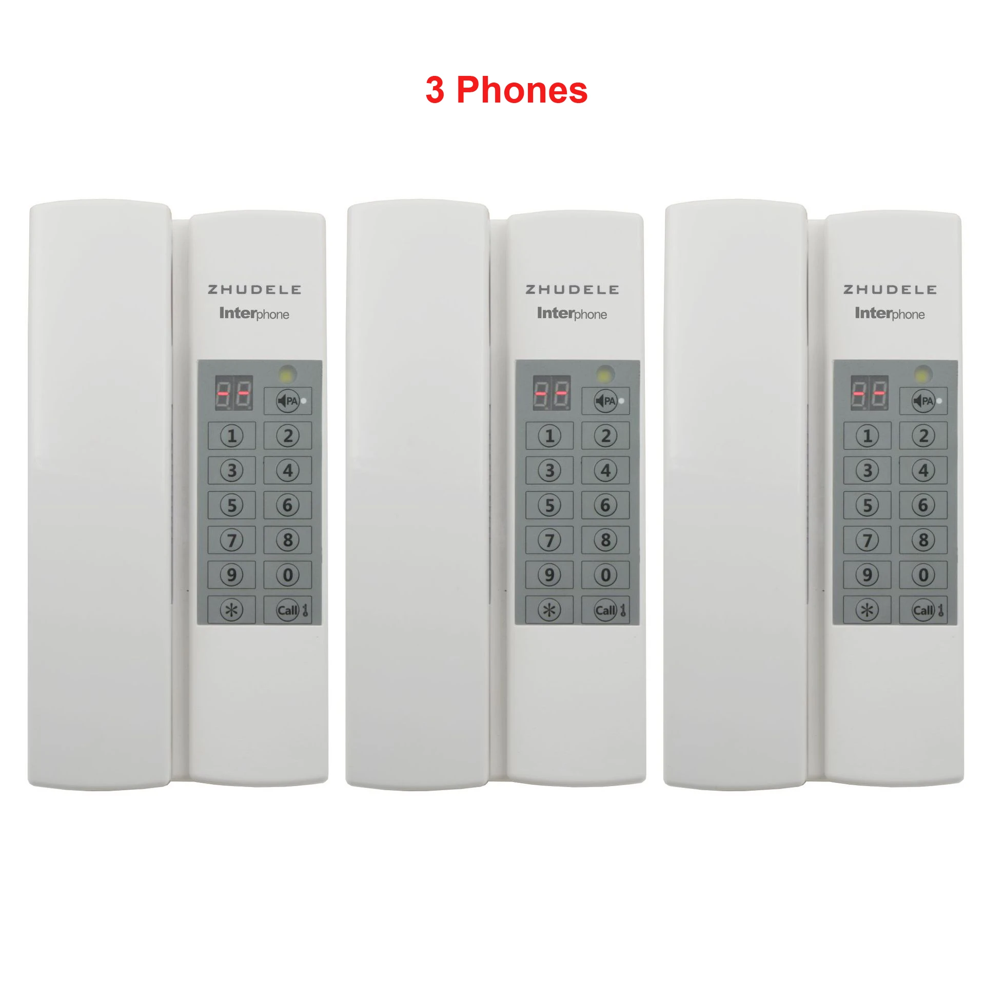 

New Arrival Group Call Safe&Comfortable Home Interphone ,3-way audio intercom system,Public intercom system 99 handle extenable