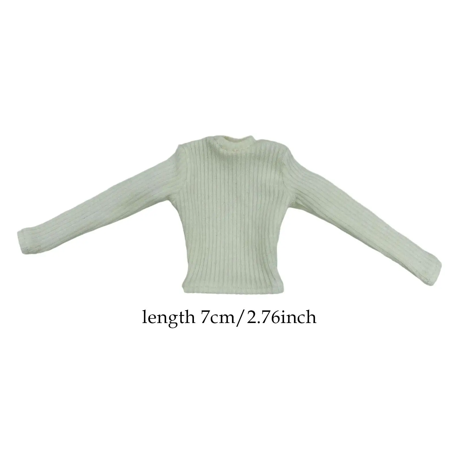 

1/6 Scale Doll Clothing Long Sleeve Tops Realistic Miniature Outfit Body Accessories for Dolls and Girls