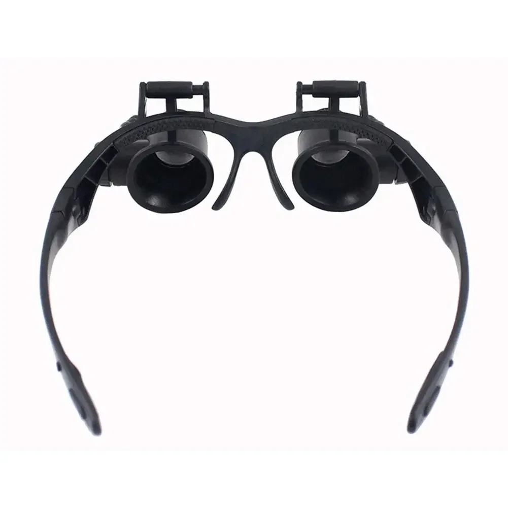 Headband 10X 15X 20X 25X LED Light Glasses Magnifier Watchmaker Jewelry Optical Lens Glass Loupe Magnifying Glass Lupa