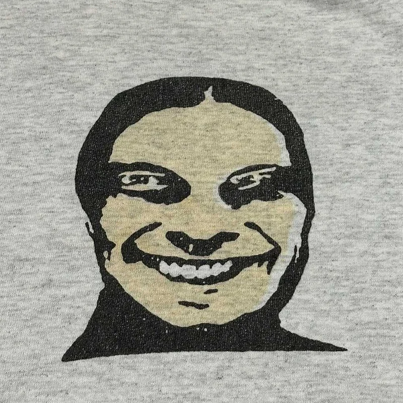 Men\'s T-Shirt Aphex Twin Graphic Cotton Tops Oversized Harajuku Summer Tees Korean Fashion Short Sleeves Y2k Streetwear Clothing
