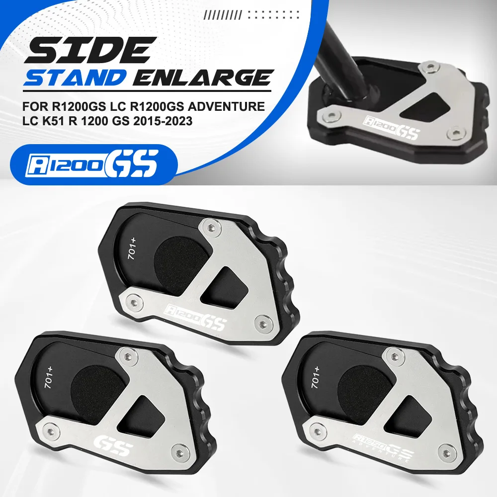 

For BMW R1200GS LC R1200GS Adventure LC K51 R 1200 GS 2015-2023 Motorcycle Aluminum Foot Side Stand Kickstand Enlarger Pad