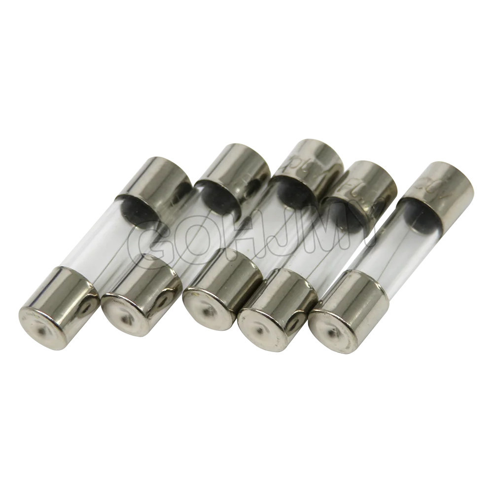 10PCS 5x20 Glass fuse tube 250V 0.1A ~ 25A 5*20 high quality fuse 5*20 0.2A 0.25A 0.3A 1A 1.25A 2A 2.5A 3A 3.15A 4A 5A 6A 6.3A