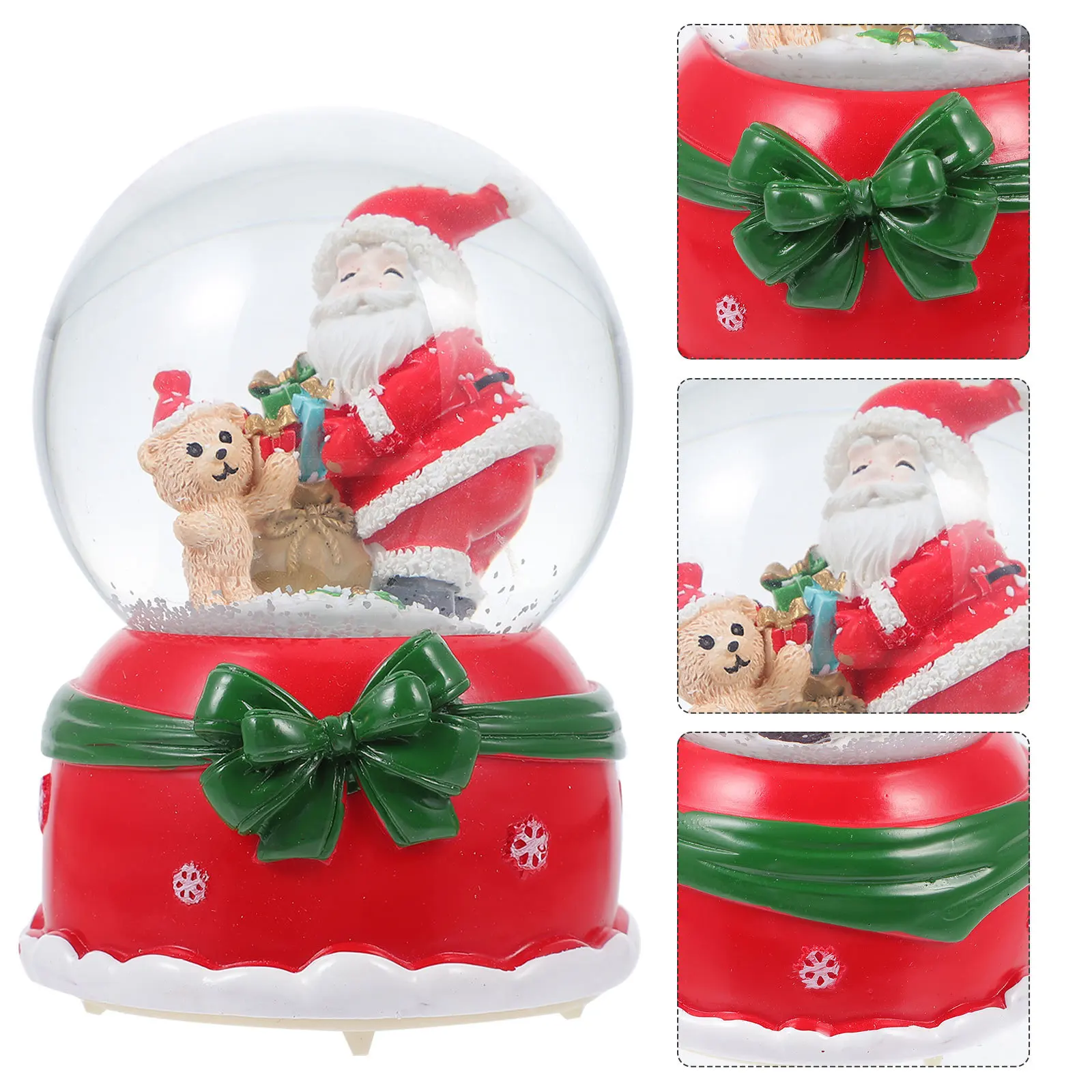 

1Pcs Music Crystal Ball Unique Luminous Musical Box Xmas Music Box Home Tabletop Decor Gift Beautiful Xmas Crystal Ball