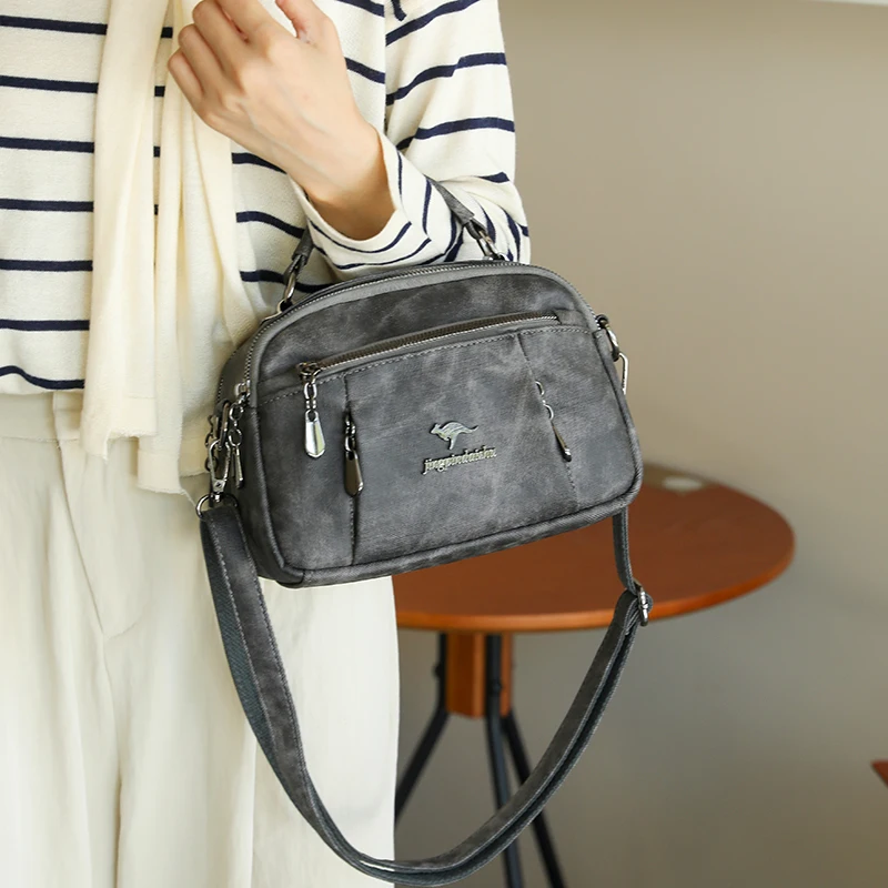 

New Women Bags Trend nylon Messenger Handbag Multiple pockets Crossbody Bags Ladies High Quality Shoulder Bag Purses for Womens