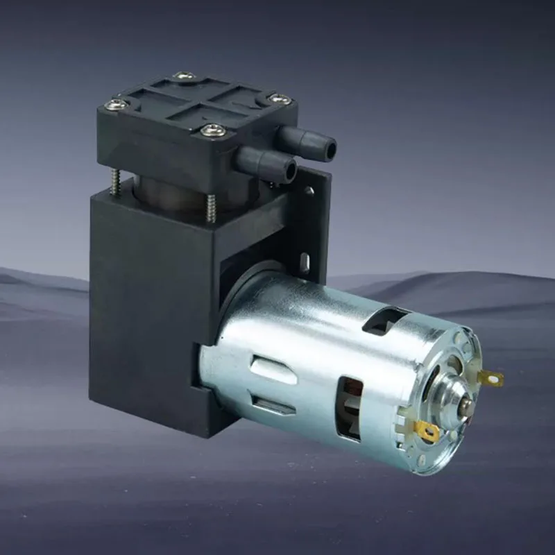 Mini 12V/24V DC Piston Air Pump Vacuum Pressure Pump 20-25L/min Over 500kPa Positive Pressure Micro Gas Pump