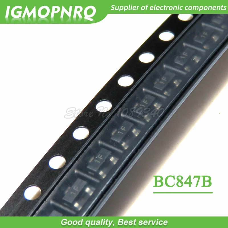 100pcs/lot BC847B SOT23 BC847 SMD SOT-23 1F SOT