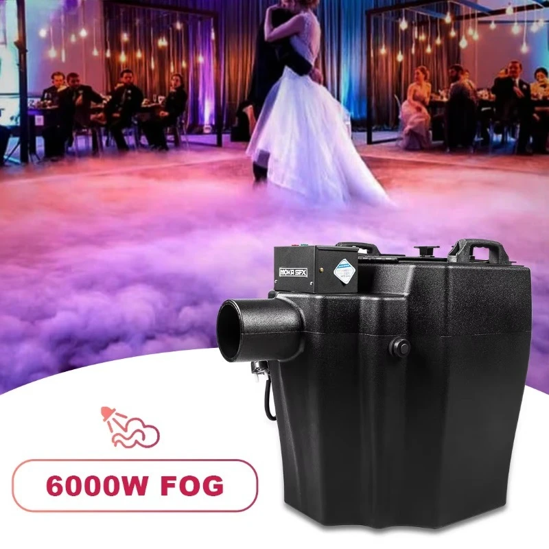 6000W low fog dry ice machine wedding low lying fog machine cannon party