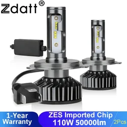 Top ZES H1 H4 Led Headlight Bulb 110W H7 Led Canbus H11 H8 9005 HB3 9006 HB4 H27 Led Auto Lights 50000LM 6000K 12V Fog Lamp