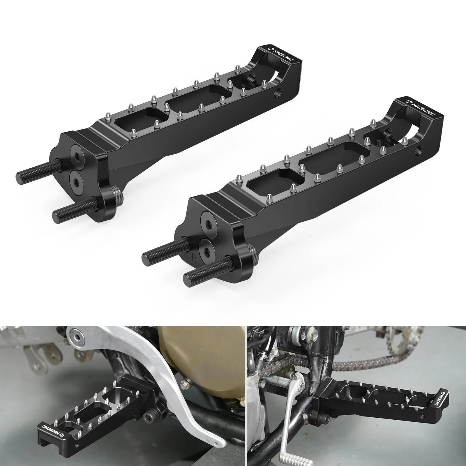 

NICECNC Quad Foot Pegs Footrest Footpegs 50610-HP1-305 For Honda TRX 450R Kick Start 2006-2009 TRX450ER Electric Start TRX450R