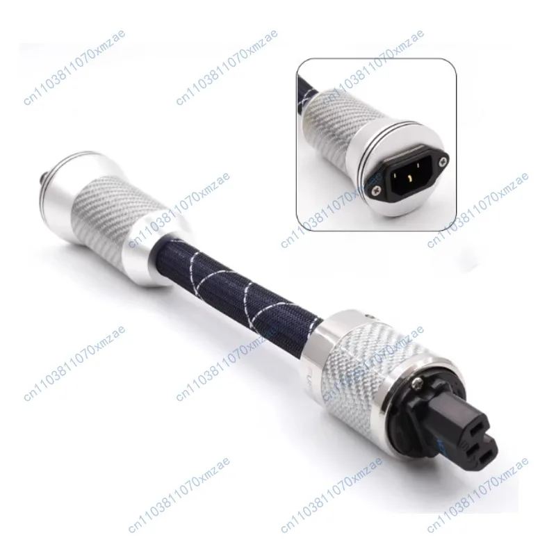 

Accessories 1pcs Nano-ceramic gold-plated carbon fiber power filter adapter cable