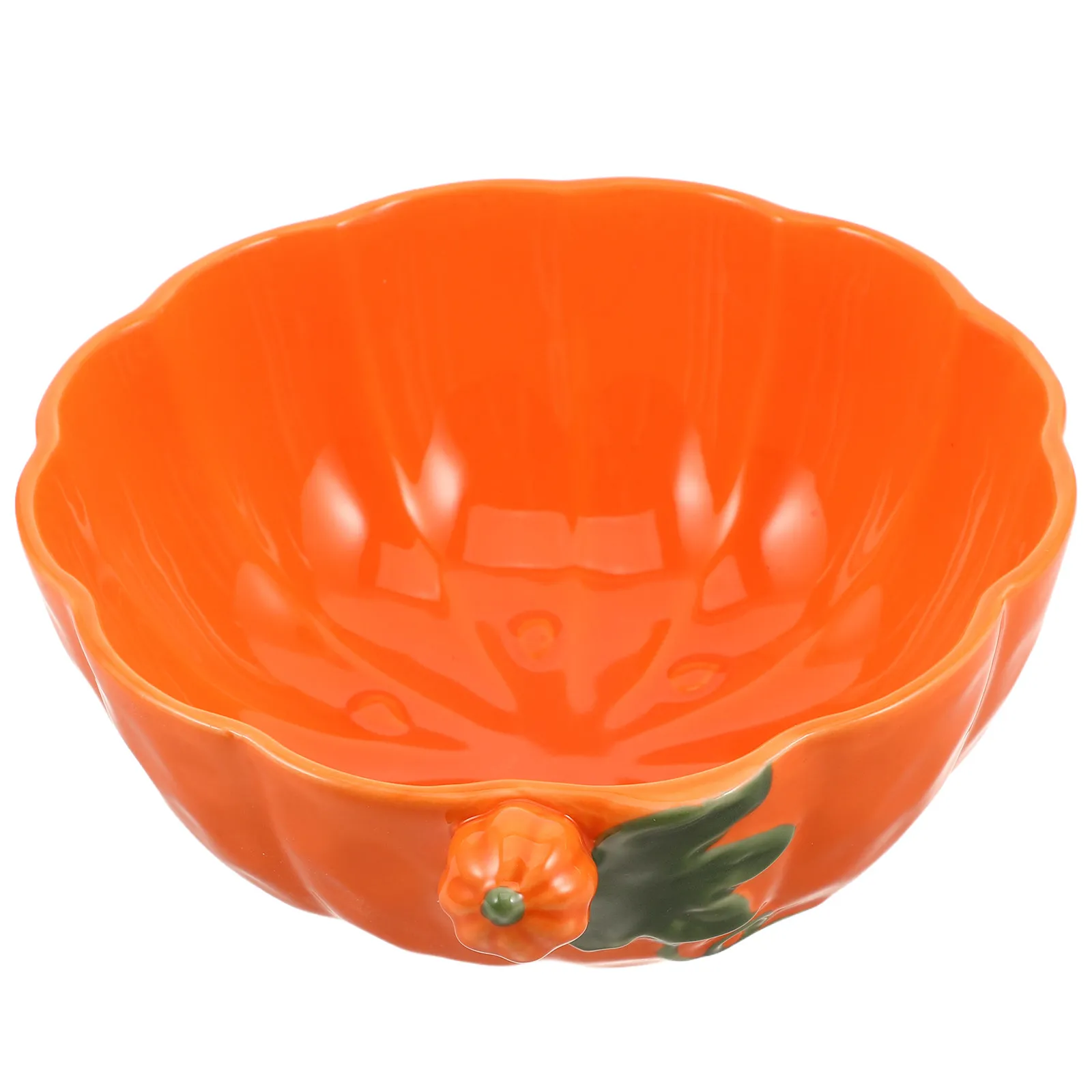Halloween Candy Dish Autumn Fruit Bowl Snack Serving Ceramic Pumpkin Soup Bowls Cereal Fall Dessert Treat