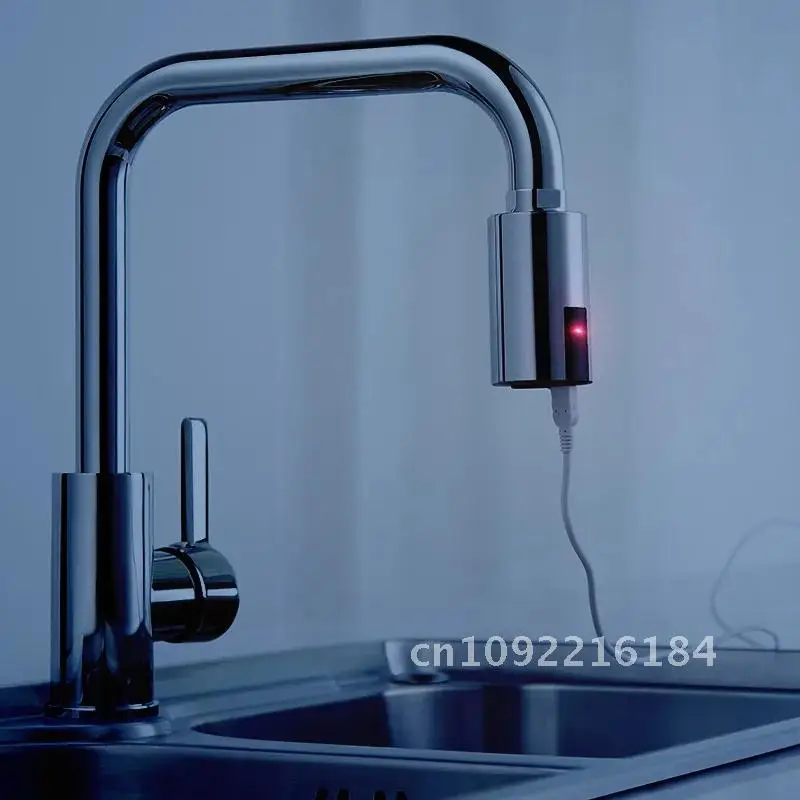 Kitchen Sensor Faucet Water Faucet Device Non-contact Saving Automatic Inflatable Sensor Bathroom Faucet Shower Filter Head