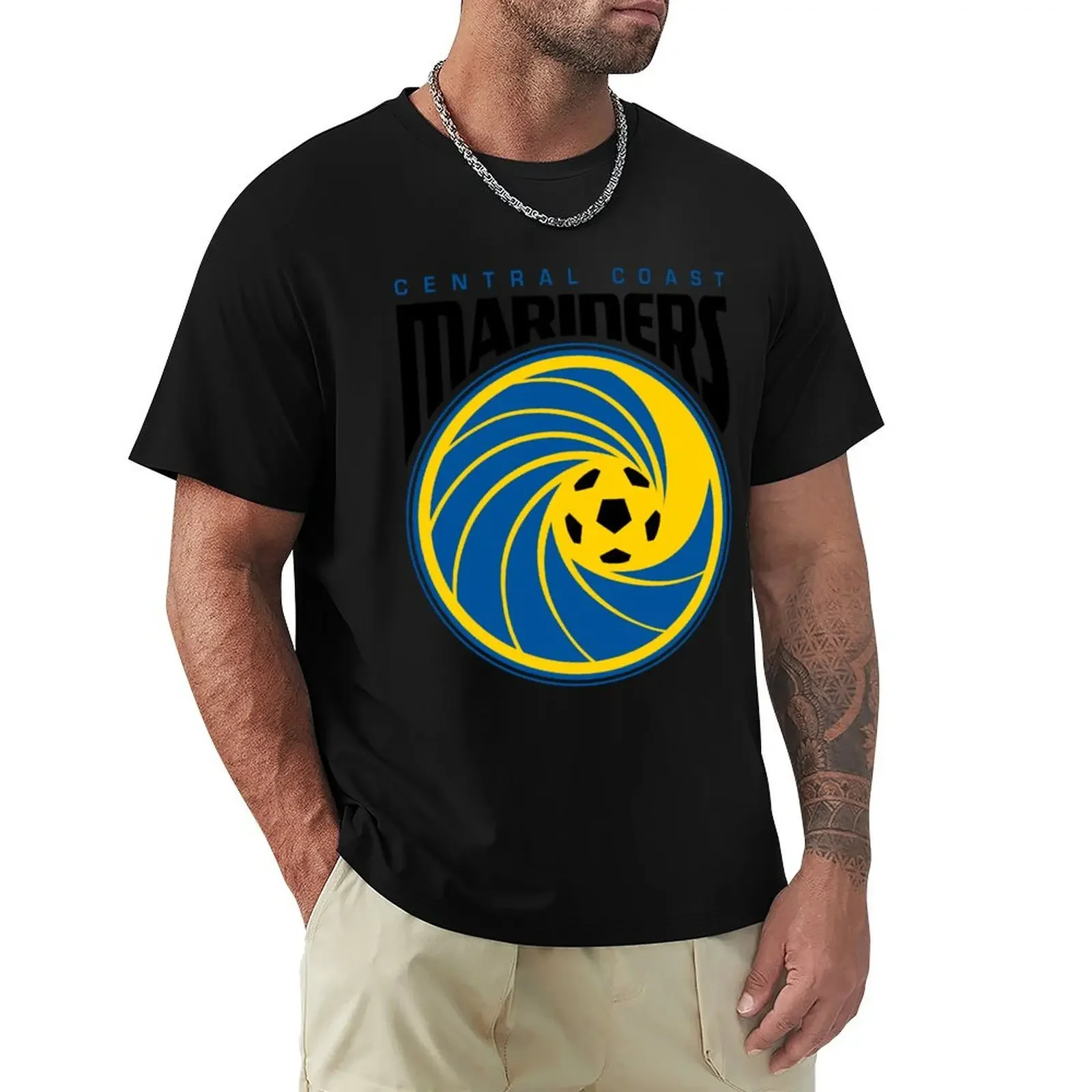 Central Coast Mariners T-Shirt vintage anime tshirt Blouse clothing for men