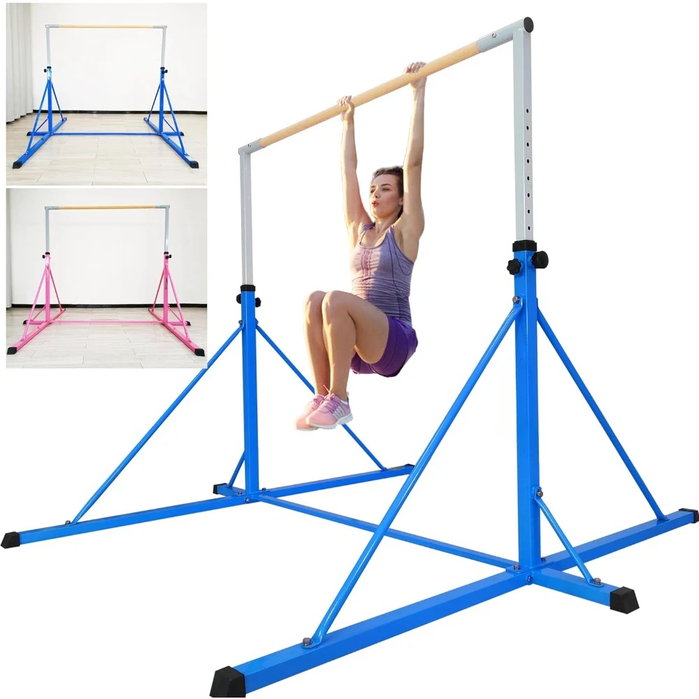 gymnastics high bar for big kids adults ,super stable big triangle extensions,gymnastics equipment center,weight limit 550 LBS