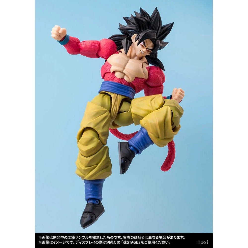 100% أصيلة في المخزون بانداي S.H.Figuarts لعبة دراغون بول سوبر سايان 4 فيغيتا و غوكو عمل الشكل جمع لعبة مجسمة #5