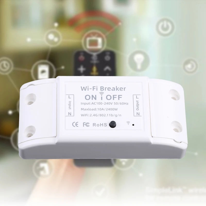 APP 원격 제어 무선 Wifi 스마트 스위치 LED 조명 컨트롤러 모듈 타이머 회로 차단기 음성 제어 DIY 드롭 선박