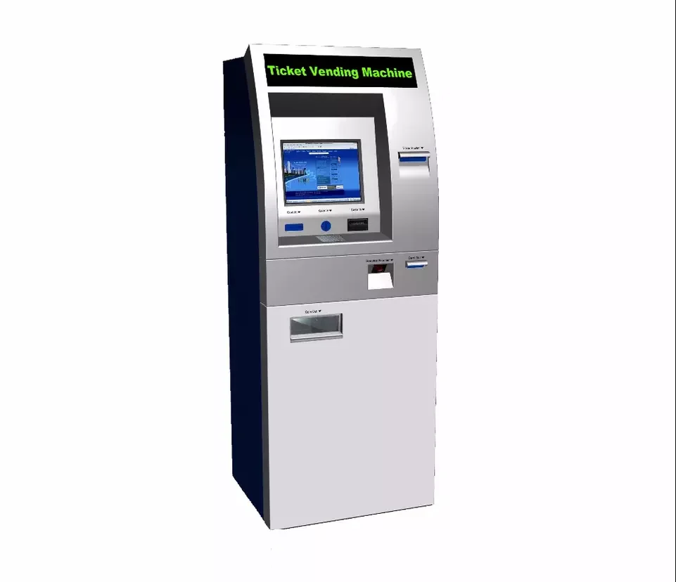 OEM/ODM China Factory Transportation RFID Card Token Dispensing Metro Bus  Station Dock Paper Ticketing Vending Kiosk Machine