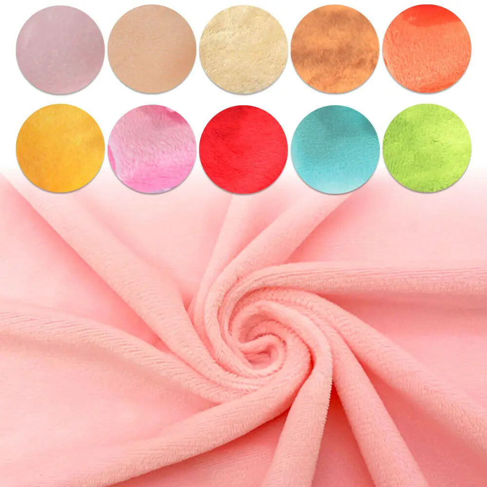 Big Size Plain Short Plush Fabric Soft For Diy Handmade Sewing Craft Cushion Pillow Sofacover Toy Blanket Home Decor Accessories