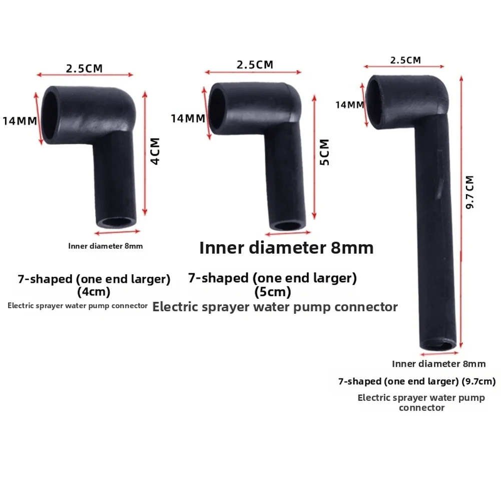 

10pcs Electric Sprayer 7 Shaped Elbow Connector Water Pump Adapter Hose Fitting For Electric Sprayer Pumps Hose Systems