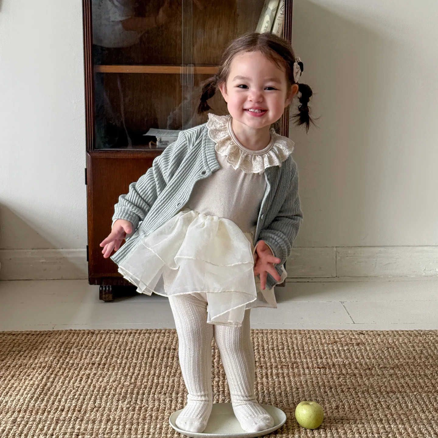 Children's Clothing Girls Dress Autumn 2025 New Children's Lotus Leaf Collar Princess Dress Climbing Clothes Baby Skirt