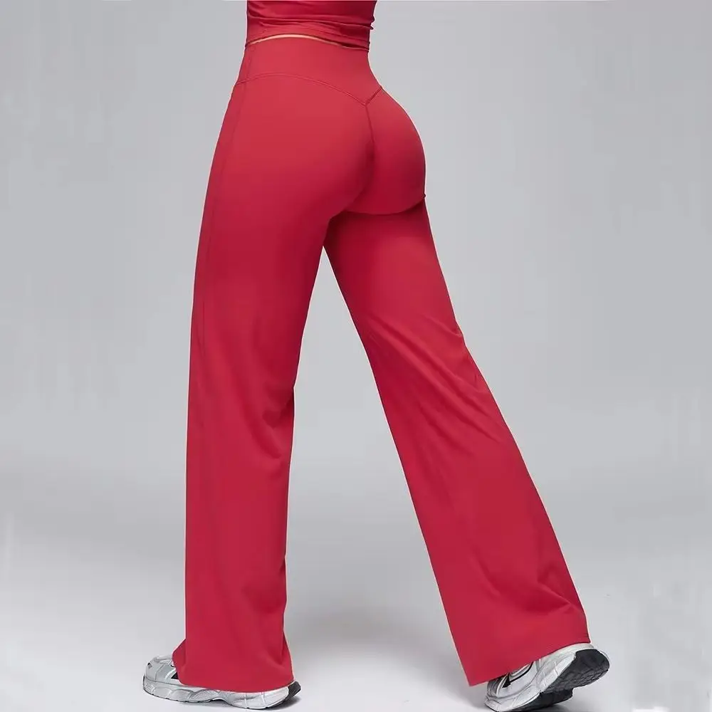 High Waist Flared Leggings Women Gym Fitness Yoga Pants Workout Runing Sport Leggings Women's Control Tummy Yoga Wide Leg Pants