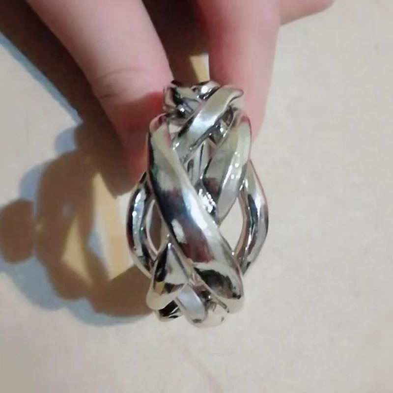 Magische Ringpuzzel Ontstrikking Brain Teasers Unieke cadeaus voor tieners Volwassenen Ontgrendelen in elkaar grijpende IQ Logic Test Educatief speelgoed