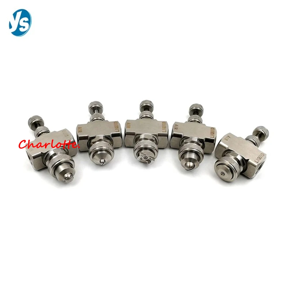 YS 304 Stainless Steel Air Atomizing Nozzles, Water Mist Spray Fog Misting Nozzle Good Quality