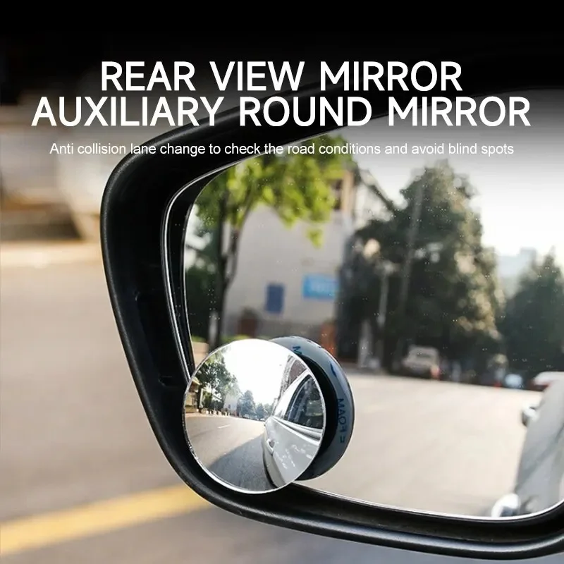 

HD 360° Frameless Round Car Mirror - Large Adjustable Wide-Angle Rearview Mirror for Blind Spot and Parking Assistance