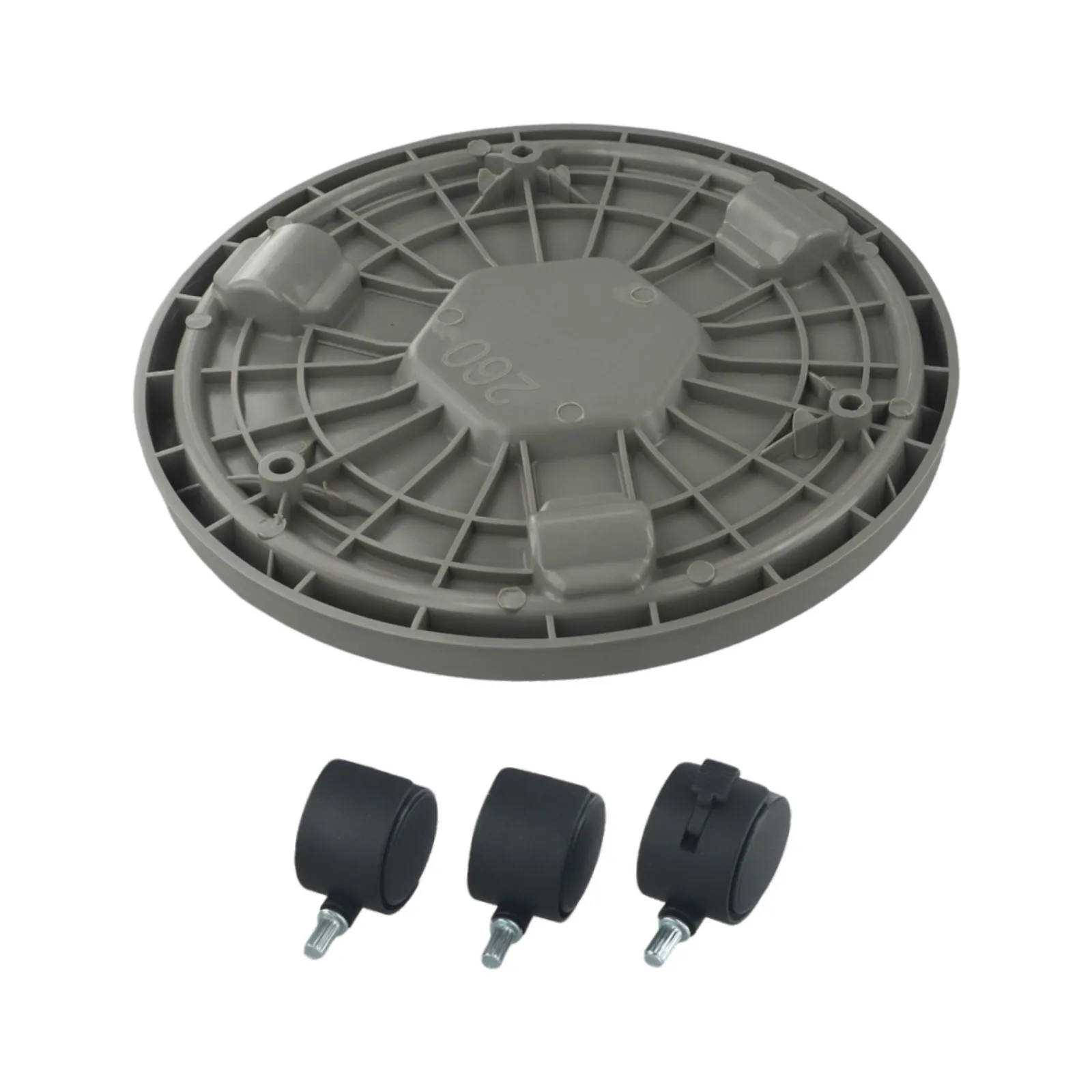 260mm Plant Support Roller with Heavy Duty Wheels for Potted Plants Large Trees Whiskey Barrels and Kitchen Cupboards