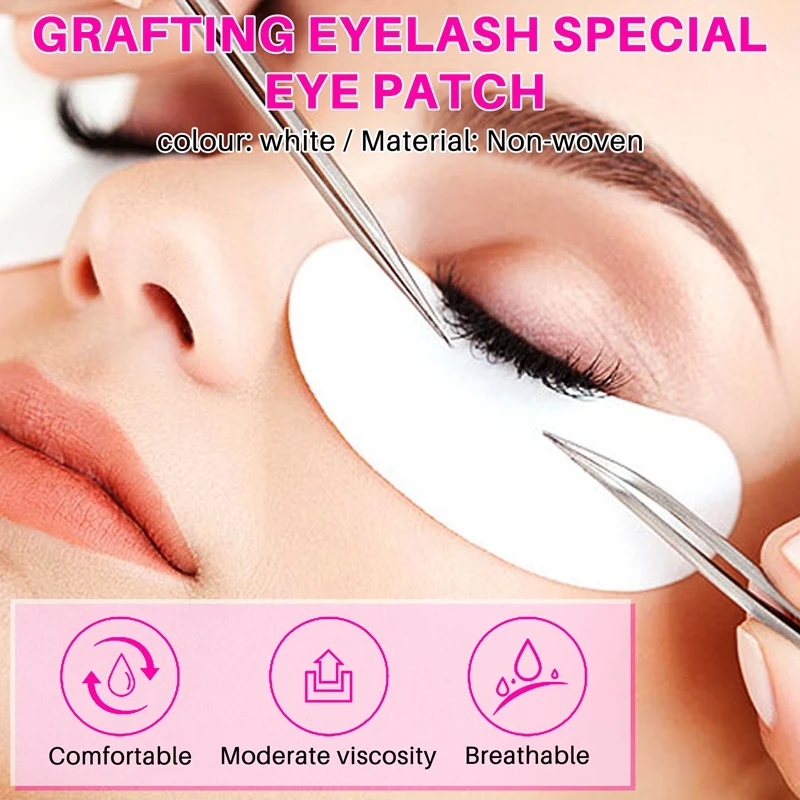 50 Pairs Eyelash Extension Under Gel Eye Pads Non-Woven Patches Make-Up