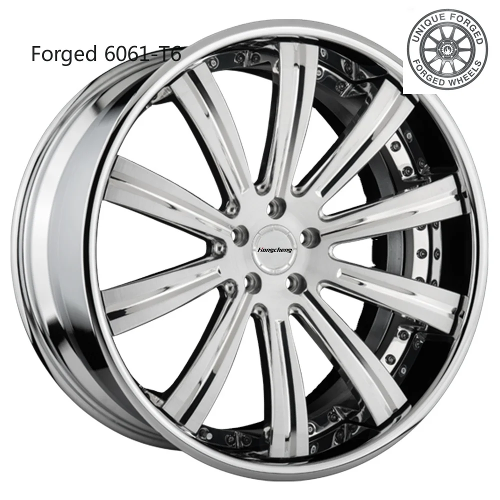 

New model of 26Custom Wheels 2 Pieces Forged Wheels Alloy Forged Rims Alloy Passenger Car Forged Wheel for Luxury Car