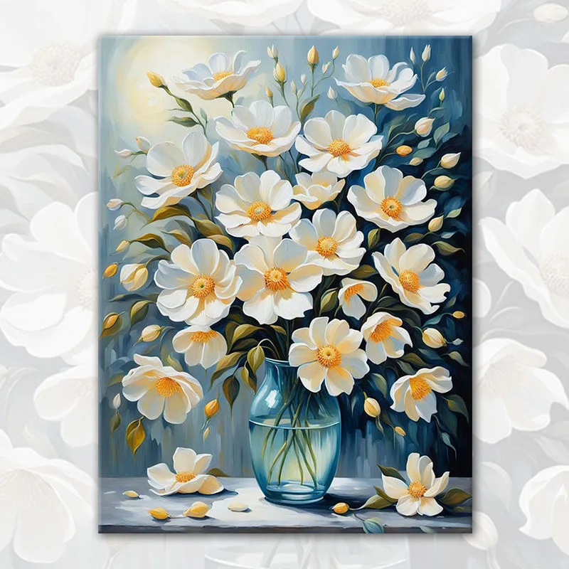 

A-0214 Sunflower and Water Oil Painting - Nature-Inspired Home Decor