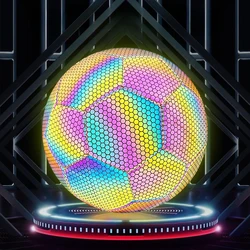 Reflective Football LED Training footballs size 5 Luminous Fluorescent Reflective Cool Luminous Football Glowing Up Ball