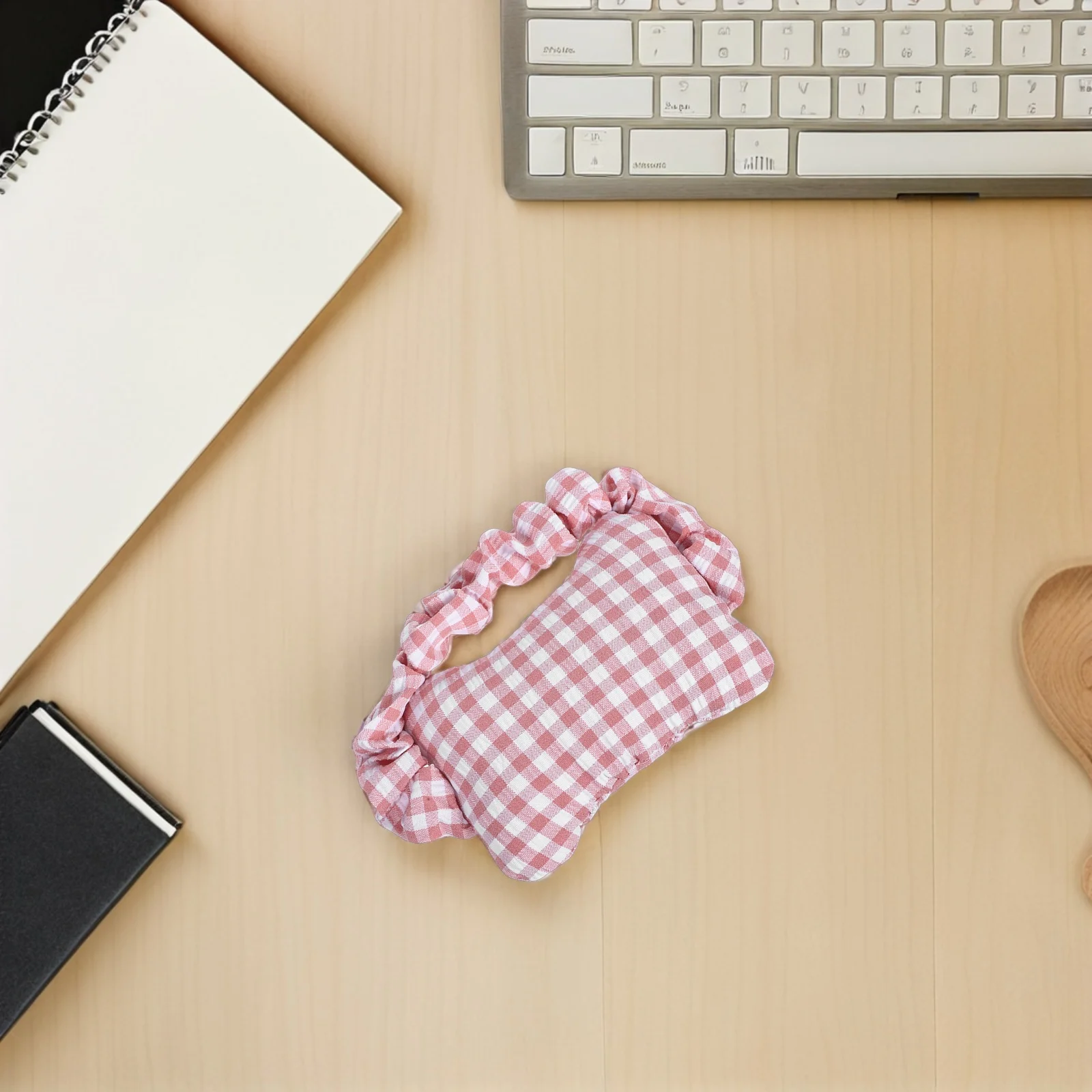 مسند معصم مريح للماوس ولوحة المفاتيح - وسادة مكتب مريحة بنمط شبكي أنيق - وسادة دعم لساعات طويلة #1