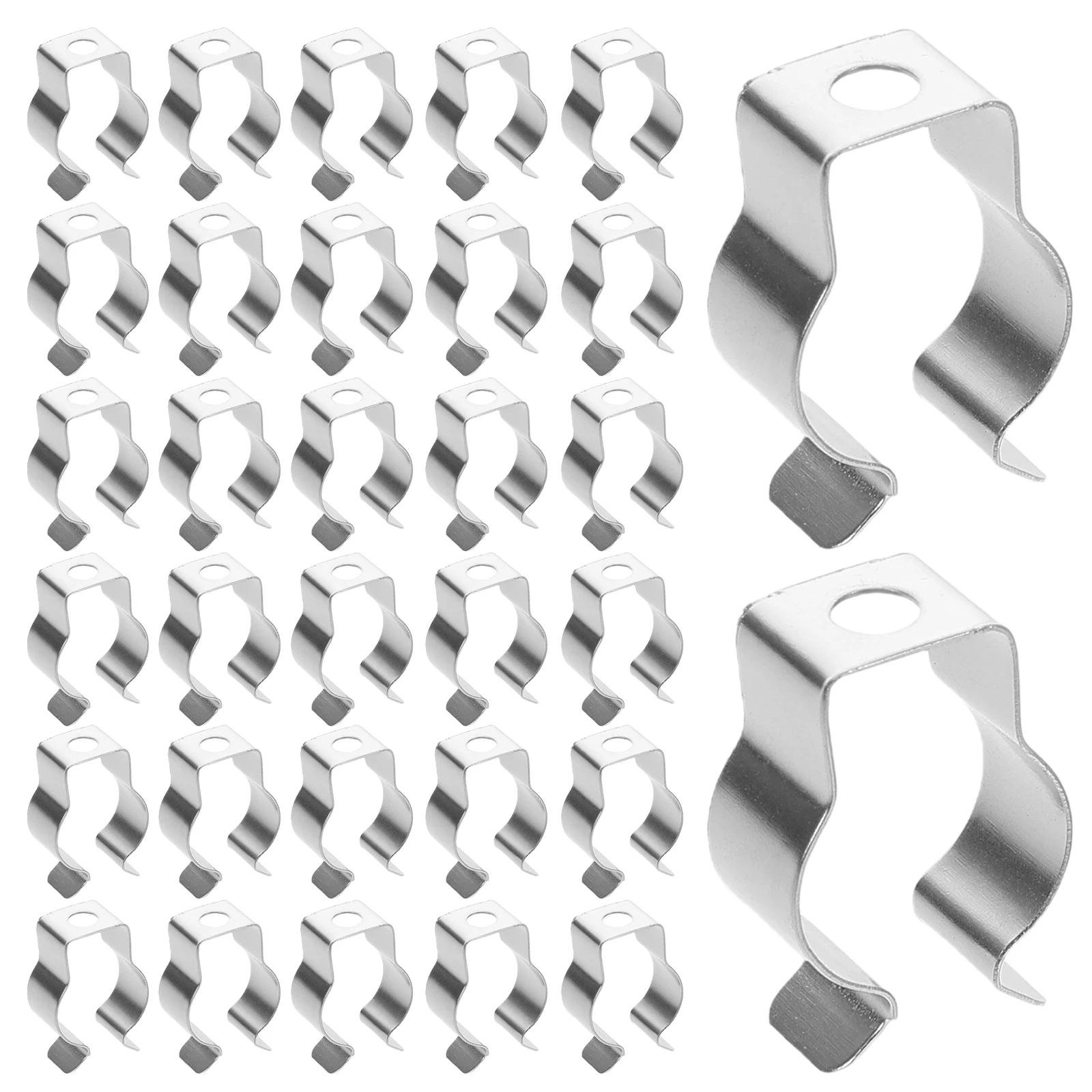 

100pcs T5 Lamp Tube Clips 15-18mm Glass Holders Easy Installation Secure Fixing LED Light Brackets-Compatible Aluminum Slot