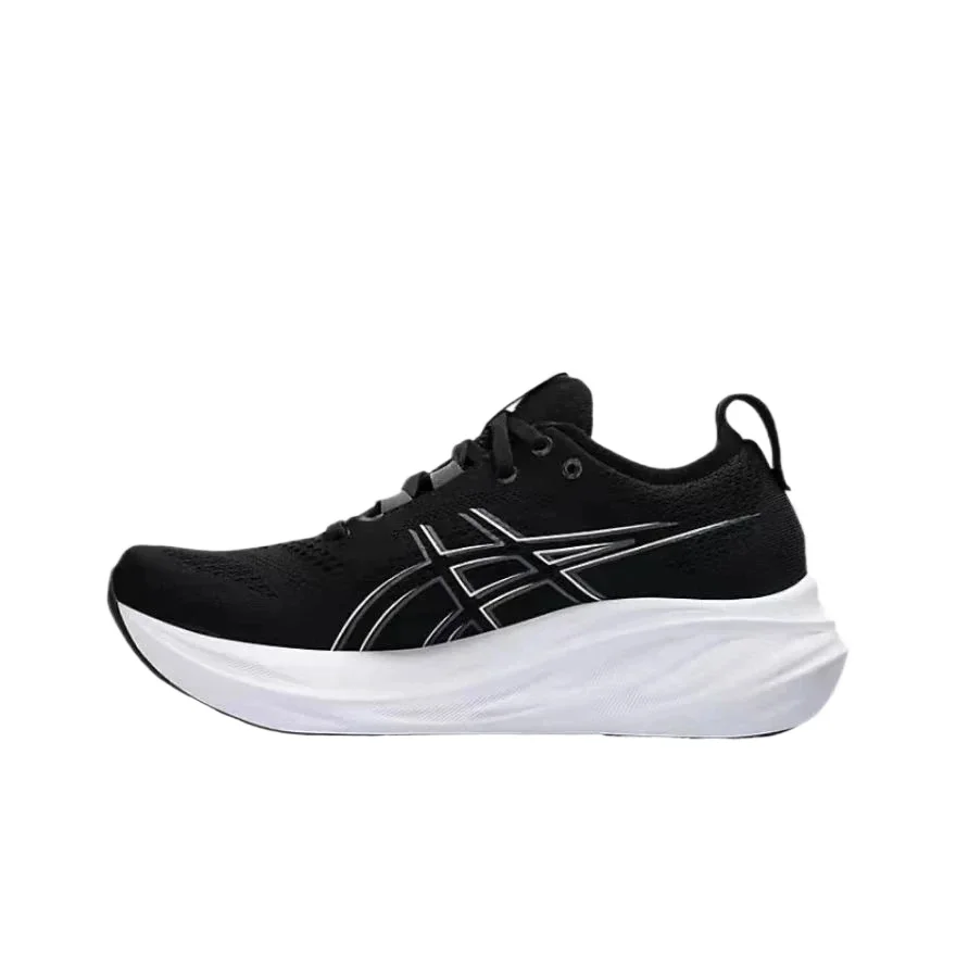 Original Asics Nimbus 26 Running Shoes Men Cushion Stability Asics Sports Shoes Unisex Sneakers White