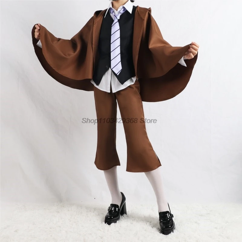 Costume Detective Uniform Suit Edogawa Rampo Outfits with Hat for Halloween Comic Con Edogawa Ranpo cosplay Bungo Stray Dogs