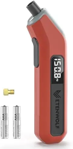 

Цифровой манометр для шин ETENWOLF T300 Plus, 200 PSI – оранжевый, со светодиодным дисплеем и адаптером для клапанов Presta