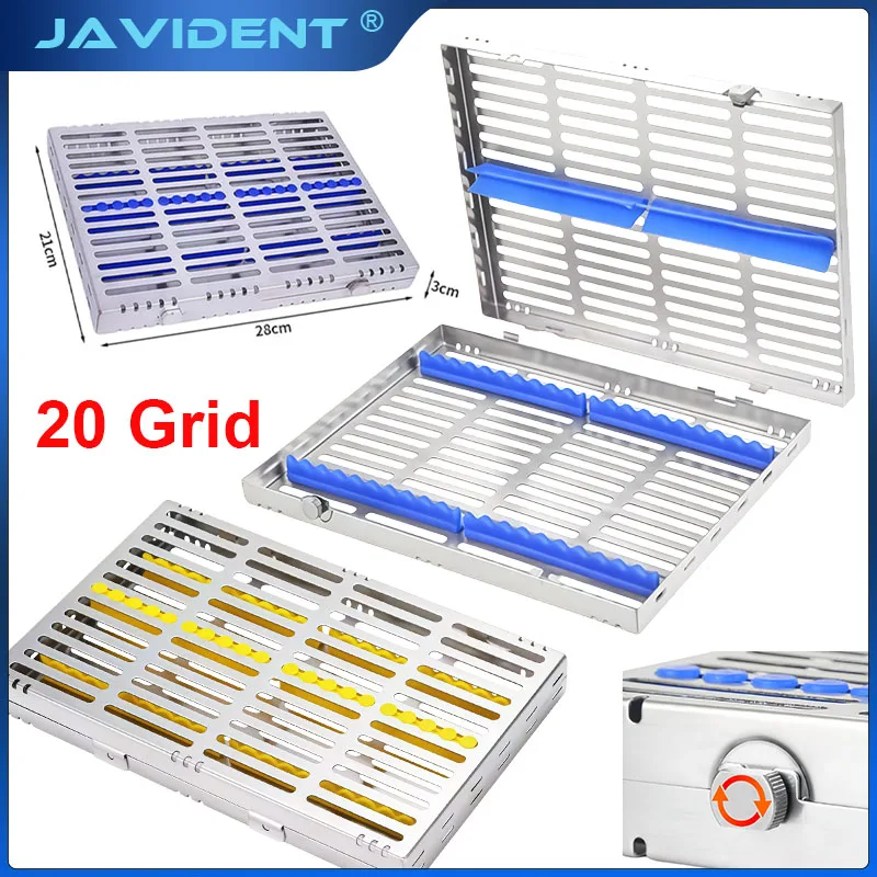 1Pcs Sterilization Trays for Dental Implant Instruments—High-Temperature-Resistant Stainless Steel, Dental Instrument Case
