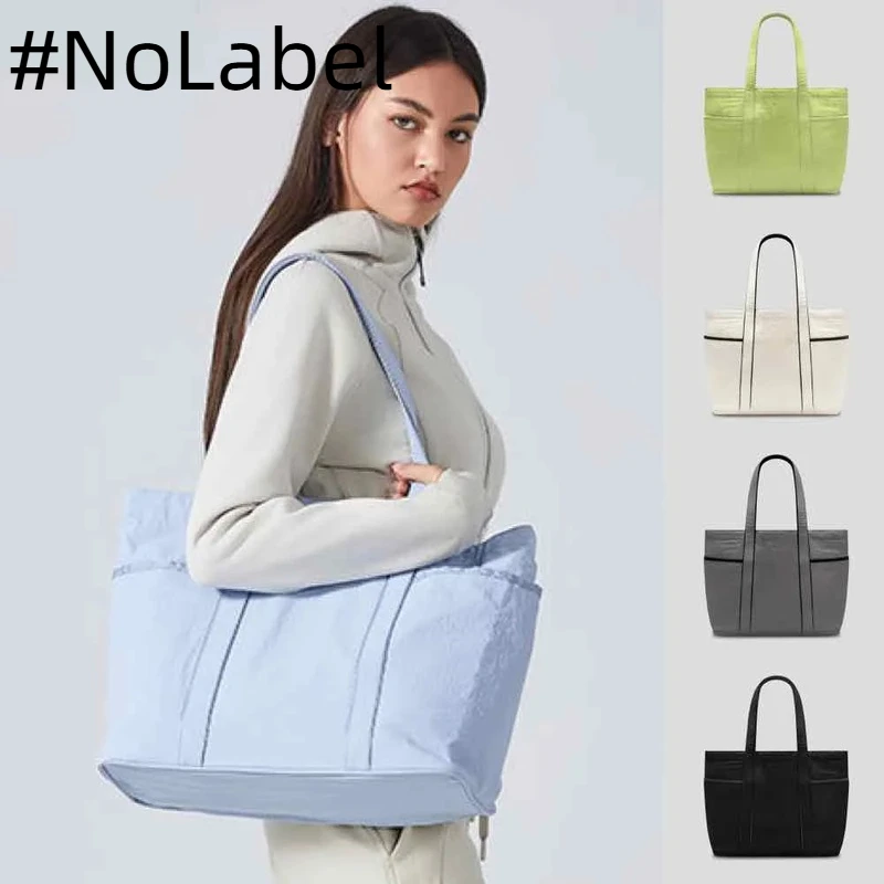 NoneLabelCollection 20L Yoga Fitness Tote Bag Daily Multi Pocket Design Large Capacity Handbag Waterproof and Durable Fabric