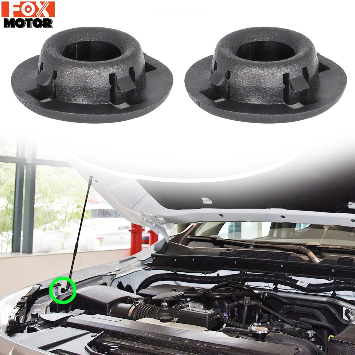 For Nissan Navara Pathfinder JUKE F15 NP300 Xterra Frontier 657732J000 Bonnet Hood Support Prod Rod Clamp Clip Grommet