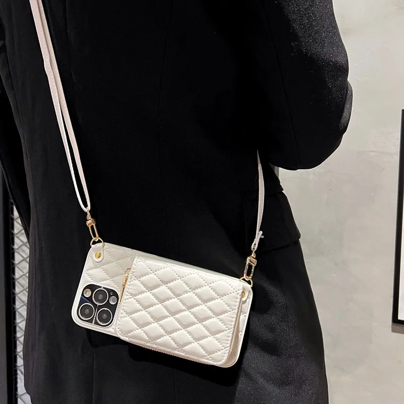 Роскошный кожаный чехол для телефона с тисненым узором для iPhone 15 14 13 12 Pro Max Модный популярный однотонный чехол с золотыми буквами