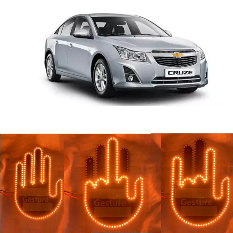 1set Car Finge Strobe GESTURE Light For Chevrolet cruze captiva Malibu Suburban Traverse pickup trax camaro corvette Colorado