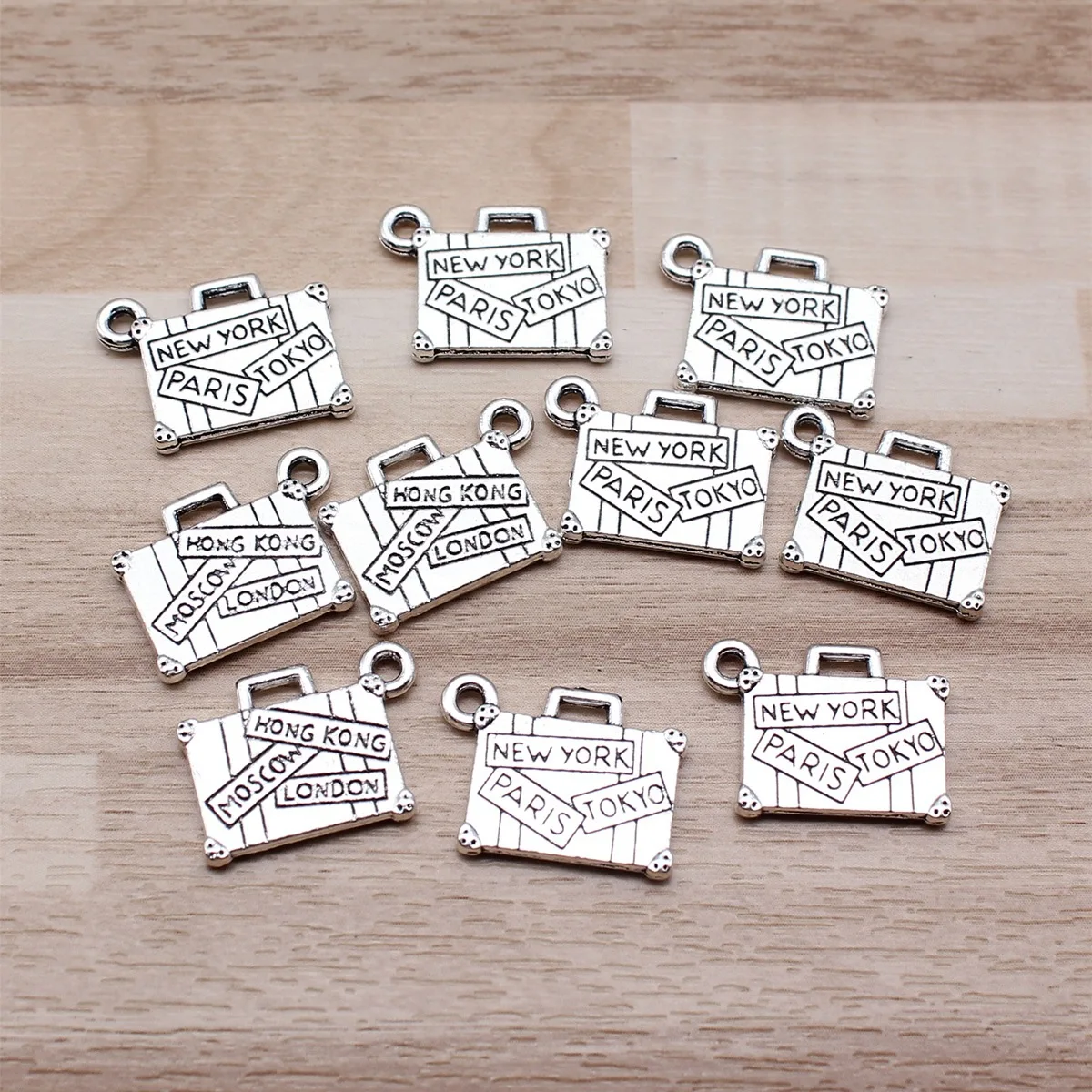 IFOCUS 10pcs/Lot Trunk Charms For DIY Jewelry Making Zinc Alloy 13x17mm/0.51x0.67inch