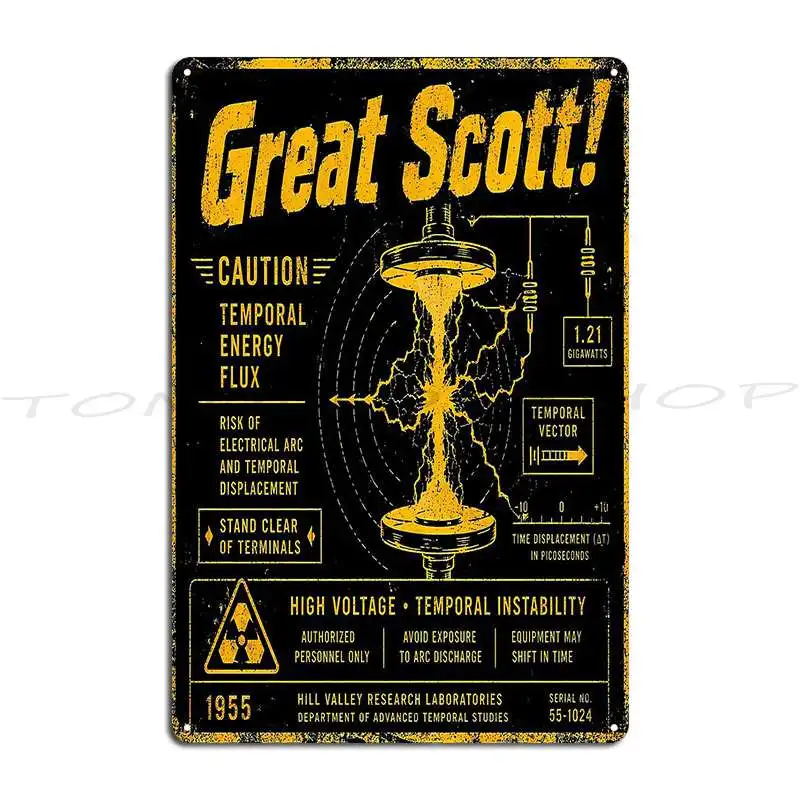 1955 High Voltage Lab Warning Metal Plaque Poster Classic Cave Decoration Plaques Designs Tin Sign Poster